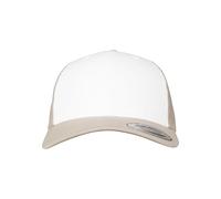 Flexfit Retro Trucker Colored Front Kappe, Khaki/White, One Size