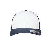 Flexfit Retro Trucker Colored Front Kappe, Navy/White, One Size