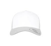 Flexfit Retro Trucker Colored Front Kappe, Silver/White, One Size