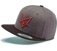 Flexfit Snapback Cap : volpe del deserto, bastone 3D, Kappi con volpe, uomo e donna, berretto da baseball, per attività all'aria aperta, animali della foresta, carbone/nero, Taglia unica