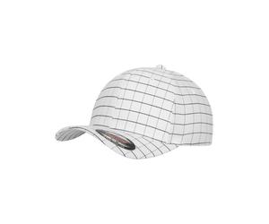 Flexfit Square Check Cap Yupoong Cappello Baseball Quadri Stretch Fit