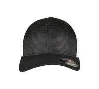 Flexfit Unisex 360 OMNIMESH Cap 2-Tone Baseballkappe, Black/White, S/M