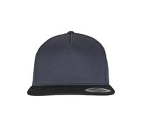 Flexfit 6007-classic 5 Panel Snapback Cappellino da Baseball, Navy/Nero, Taglia Unica Unisex-Adulto