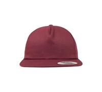 Flexfit Unstructured 5-Panel Snapback Cap, Maroon, one Size