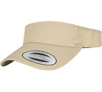 Flexfit Yupoong Damen und Herren Curved Visor Cap - Unisex Sonnenblende mit Klettverschluss - Farbe khaki one size