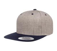 Flexfit Yupoong Unisex Berretto Classic Snapback 2-Tone Cappello, Bi-Colore Blanko Cappello con Dritta Ombrello, Taglia Unica Taglia Unica per Uomo e Donne