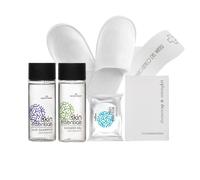 Flexi Amenities - 20 Set Cortesia Bagno Skin Essentials Premium con ciabatte, cuffia, kit cucito, fascia igiene wc. Linea cortesia piccole quantità per B&B, Appartamenti, Residence. (20 Set completi)
