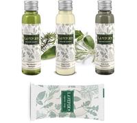Flexi Amenities - Kit Cortesia Laverde Linea Cortesia Elegante per Hotel, B&B, Agriturismi, Residence e Case Vacanza con preziosi estratti di piante officinali (100 Kit da 4 pezzi)