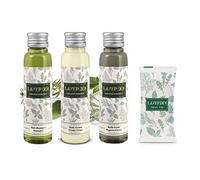Flexi Amenities - Kit Cortesia Laverde Linea Cortesia Elegante per Hotel, B&B, Agriturismi, Residence e Case Vacanza con preziosi estratti di piante officinali (10 Kit da 4 pezzi)