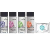 Flexi Amenities - Set Cortesia Hotel Skin Essentials 33 ml Linea Cortesia Completa per Hotel, B&B, Agriturismi e Case Vacanze (50 Set (250 pezzi))