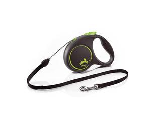 FLEXI Black Design S Cord 5 m green cordino automatico