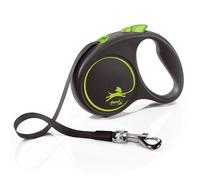 Flexi Black Design verde, 5 m - Tg. S: fino a 12 kg