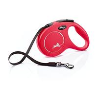 flexi cl2mt5.250.r New Classic Nastro Retrattile guinzaglio, Rosso, medium/16 Cani (Tape), 4,6 m, Medio, Rosa, plastica e Nylon, Medium, 16 ft