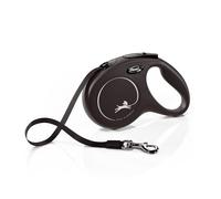 Flexi Classic guinzaglio nero, 5 m - Tg. M: fino a 25 kg