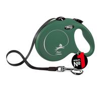 flexi Classic L - Cinghia da 5 m, colore: verde oliva, per cani fino a 50 kg
