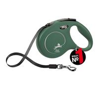flexi Classic M - Cinghia da 5 m, colore: verde oliva, per cani fino a 25 kg