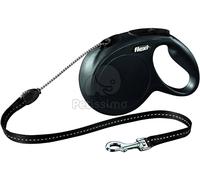 flexi New CLASSIC Cane Guinzaglio retrattile Nero Corda 20 kg 8 m 20000 g 11811