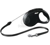 Flexi New CLASSIC 5 m Nero Cane Guinzaglio retrattile