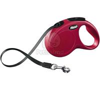 FLEXI Guinzaglio New Classic Fettuccia S 5 m rosso