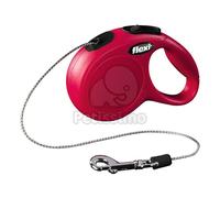 Flexi Classic XS guinzaglio corda in diversi colori, 3 m Rosso
