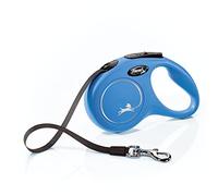 flexi Dog Leash m Classic Guinzaglio Retrattile per Cani, 4,9 m, Piccolo, Blu, Nastro Adesivo, 16 ft (Pack of 1)