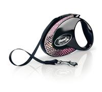 Flexi Glam Composition guinzaglio, nero - Tg. M: fino a 20 kg (5 m)