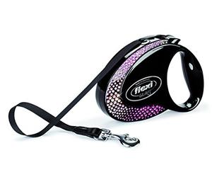 Flexi Glam Composizione Retrattile Nastro Piombo con Cristalli Swarovski