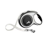 Flexi guinzaglio cane allungabile con cinghia fettuccia per cani grandi nero blu