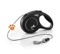 Flexi Guinzaglio Nero a Corda - Flexi Guinzaglio Nero a Corda - XS