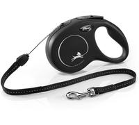 Guinzaglio FLEXI New Classic S corda 8 m. Nero. Fino a 12 kg.