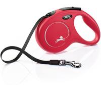 Guinzaglio automatico FLEXI NEW CLASSIC M 5m nastro rosso