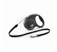 Flexi Guinzaglio Originale Design nero M Corda 5m Fino a 20kg Nero