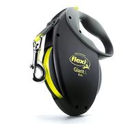 flexi Guinzaglio Retrattile Gigante per Cani (Tape), ergonomico, Resistente e Senza grovigli, per Cani Fino a 50 kg, 7,9 m, Grande, Nero