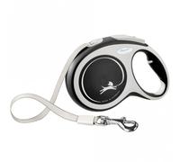 FLEXI Guinzaglio Retrattile New COMFORT Cintura - 8M, Fino A 50KG - Nero