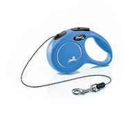 flexi Guinzaglio Retrattile per Cani di Extra Piccola Taglia Fino a 8 kg, 3 m, Blu, Senza grovigli, con Freno a Una Mano, Pausa, Blocco, Prodotto Tedesco