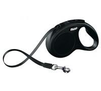 FLEXI Cordino New Classic nero S Nastro 5m fino a 15kg