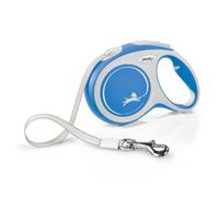 Flexi New Comfort Tape Grey & Blue Large 5m Retractable Dog Leash/Lead for dogs