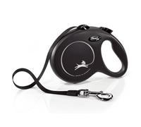 FLEXI Nuovo Classico S Cintura Automatica Per Cani Oltre 12 Kg 5 M Nero