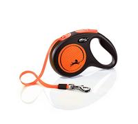 Flexi Guinzaglio New Classic M Nastro 5m Fino a 25kg Arancione Neon