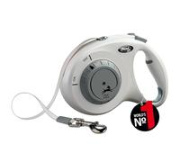 flexi® Select Belt - Guinzaglio regolabile per cani fino a 25 kg, 7 m, grigio chiaro, 0-7 m