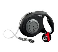 flexi Select M - Cinghia 0-7 m, colore nero, per cani fino a 25 kg