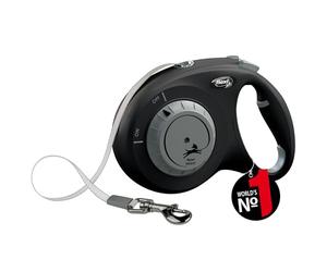 flexi Select M - Cinghia 0-7 m, colore nero, per cani fino a 25 kg