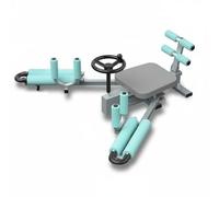Flexibility Spaccata Allenatore Macchina Stretching Attrezzo Allungamento Dispositivo Estensione Gambe con Controllo Angolo 0-240° Pieghevole, Azzurro Cielo