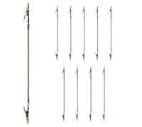 Flexible Alligator Clip Arm, Adjustable Coil Incense Holder, Long Hose Label Clamp Set, Portable Clips Stand for Photos, Notes, Tags, Outdoor, Home, Patio, Shop, 12.9/6.2/2.7 Inches
