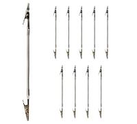 Flexible Alligator Clip Arm, Adjustable Coil Incense Holder, Long Hose Label Clamp Set, Portable Clips Stand for Photos, Notes, Tags, Outdoor, Home, Patio, Shop, 12.9/6.2/2.7 Inches