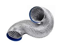 Flexible Aluminum Air Duct Hose with Clamps Pack of 1 Multiple Sizes Multiple Lengths for Kitchen Bathroom Extractor Fan(4m,160mm)