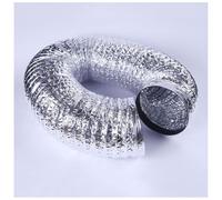Flexible Aluminum Ventilation Air Duct Hose with 2 Clamps Universal 80mm to 300mm 2m to 5m(3.0m,300mm)