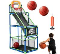 Flexible Basketball Games for Kids with Ball Adjustable Heights Hoop