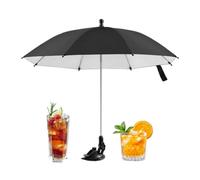 Flexible Canopy Drink Protector: Create an exclusive shaded zone with this table top umbrella, featuring a 19.7-inch canopy that protects your drinks from harsh sun. The adjustable height lets you fin