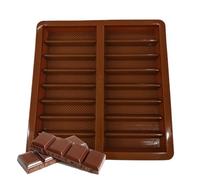 Flexible Chocolate Molds, Silicone Candy Bar Maker, 12 Cavity Thick Bar Tray with Non Stick, Kitchen Baking Mold, Dessert Mold with Easy Release, Party Treat Moldd for Holidays